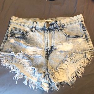 Ripped Jean Shorts